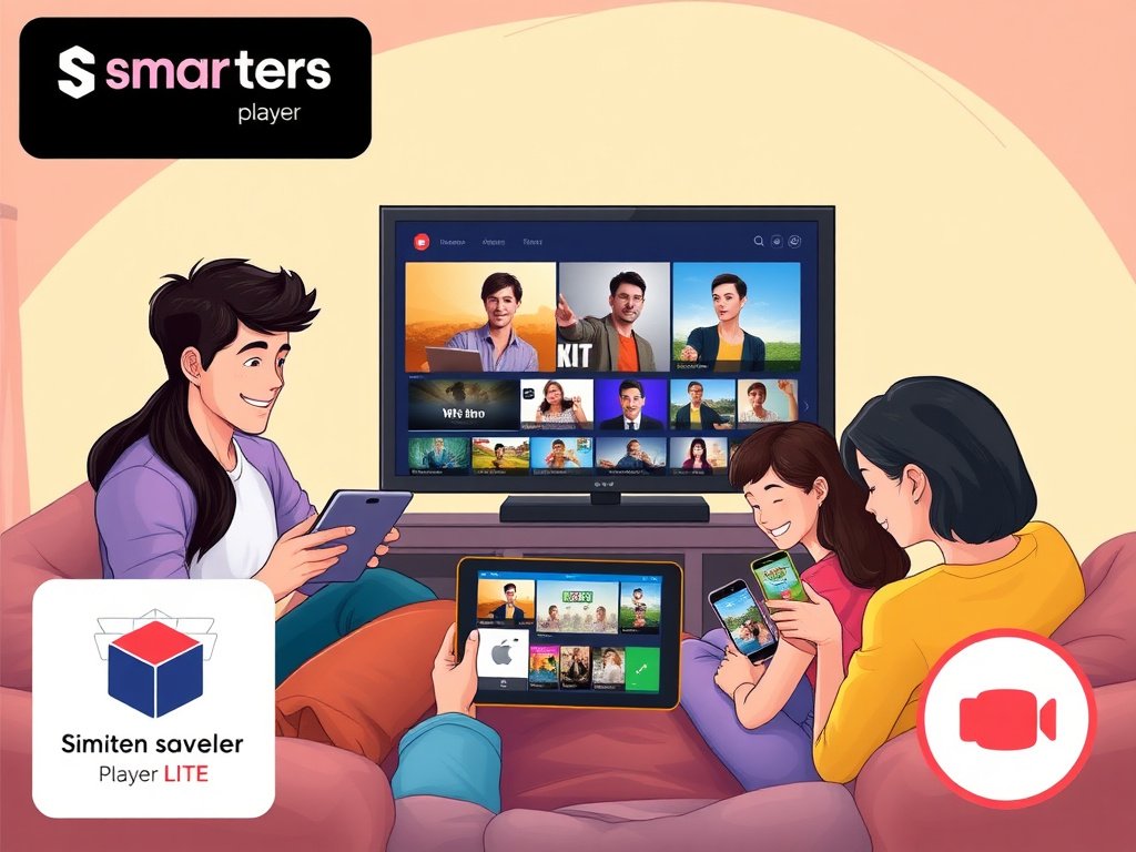 People enjoying diverse content after Smarters Player Lite APK download