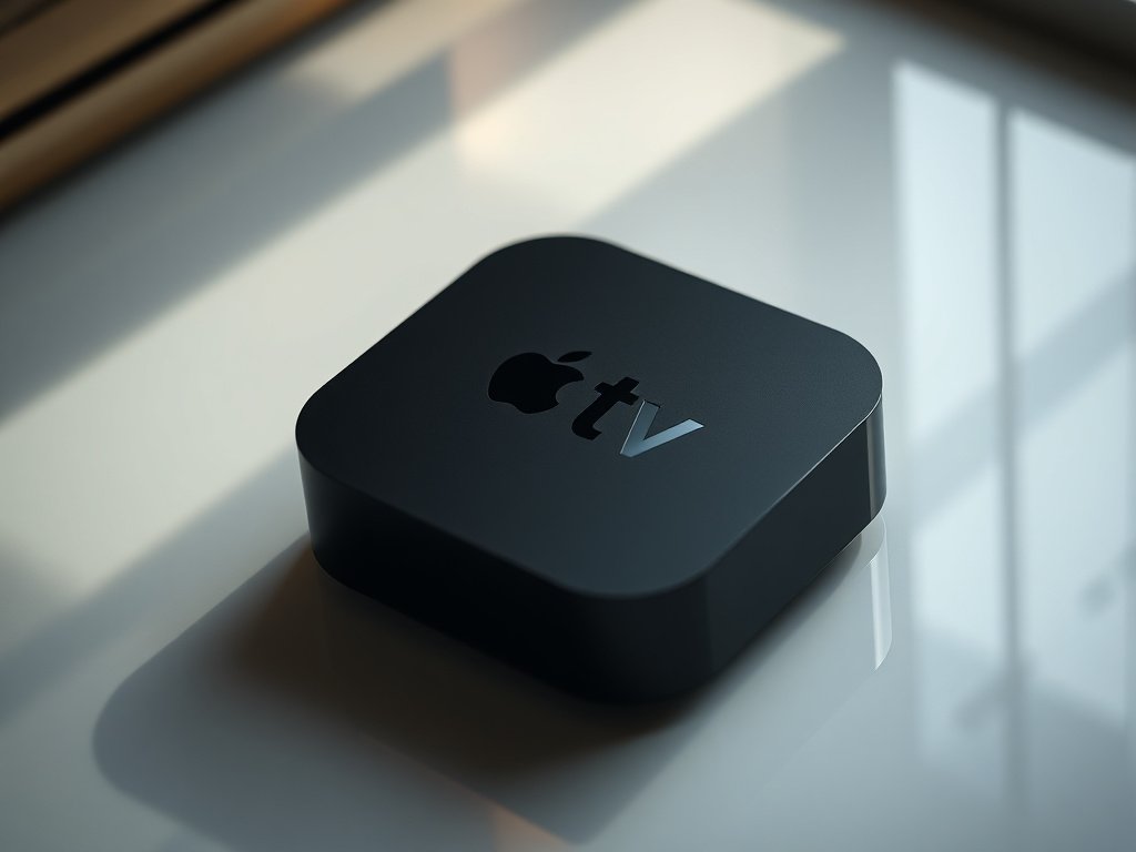 Apple TV device with IPTV Smarters Pro installed
