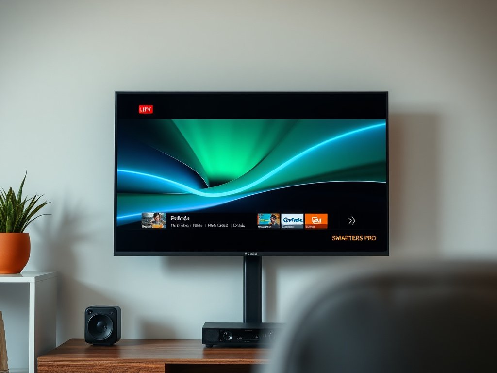IPTV Smarters Pro interface on a smartphone